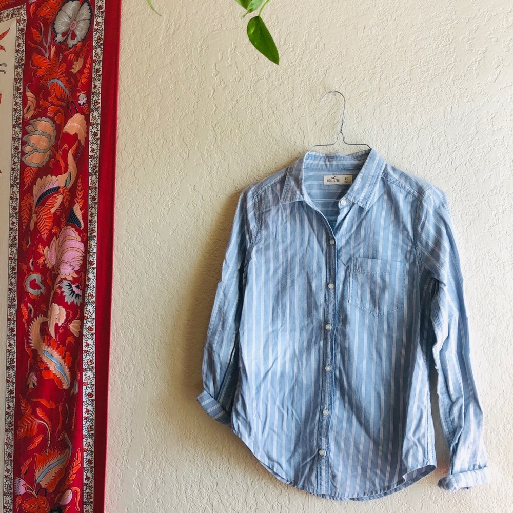 Classic Striped Button-Up